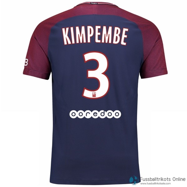 Paris Saint Germain Trikot Heim Kimpembe 2017-18 Fussballtrikots Günstig